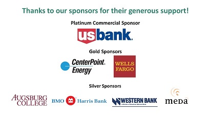 USBank, CenterPoint Energy, Wells Fargo, Augsburg College, BMO Harris Bank, Western Bank, MEDA