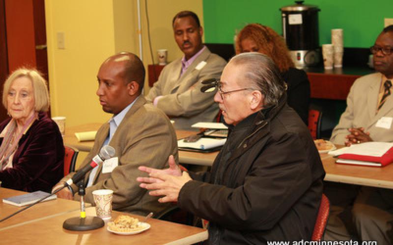 Participants at the round table discussion